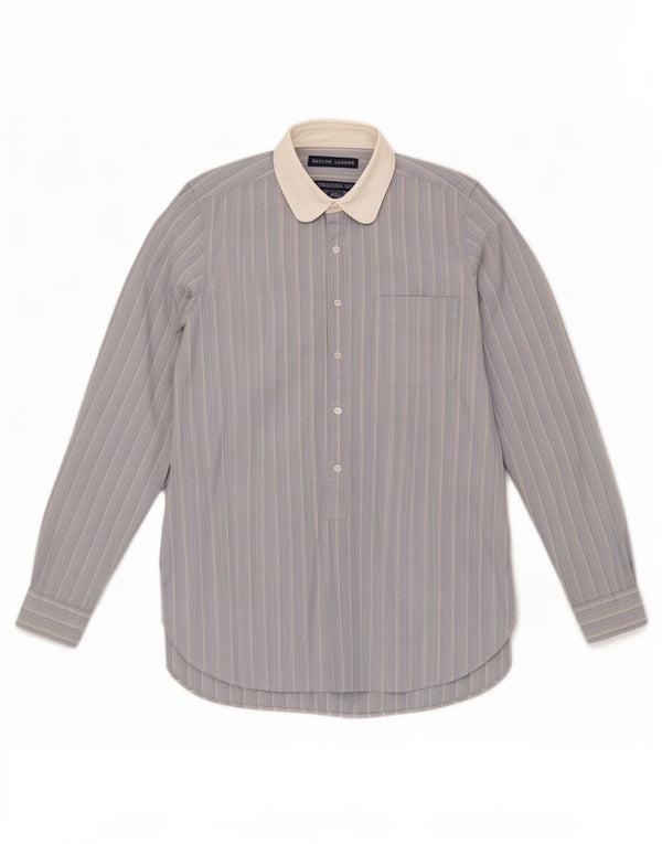 Camicia pullover da donna Ralph Lauren US 6 cotone a righe blu medio