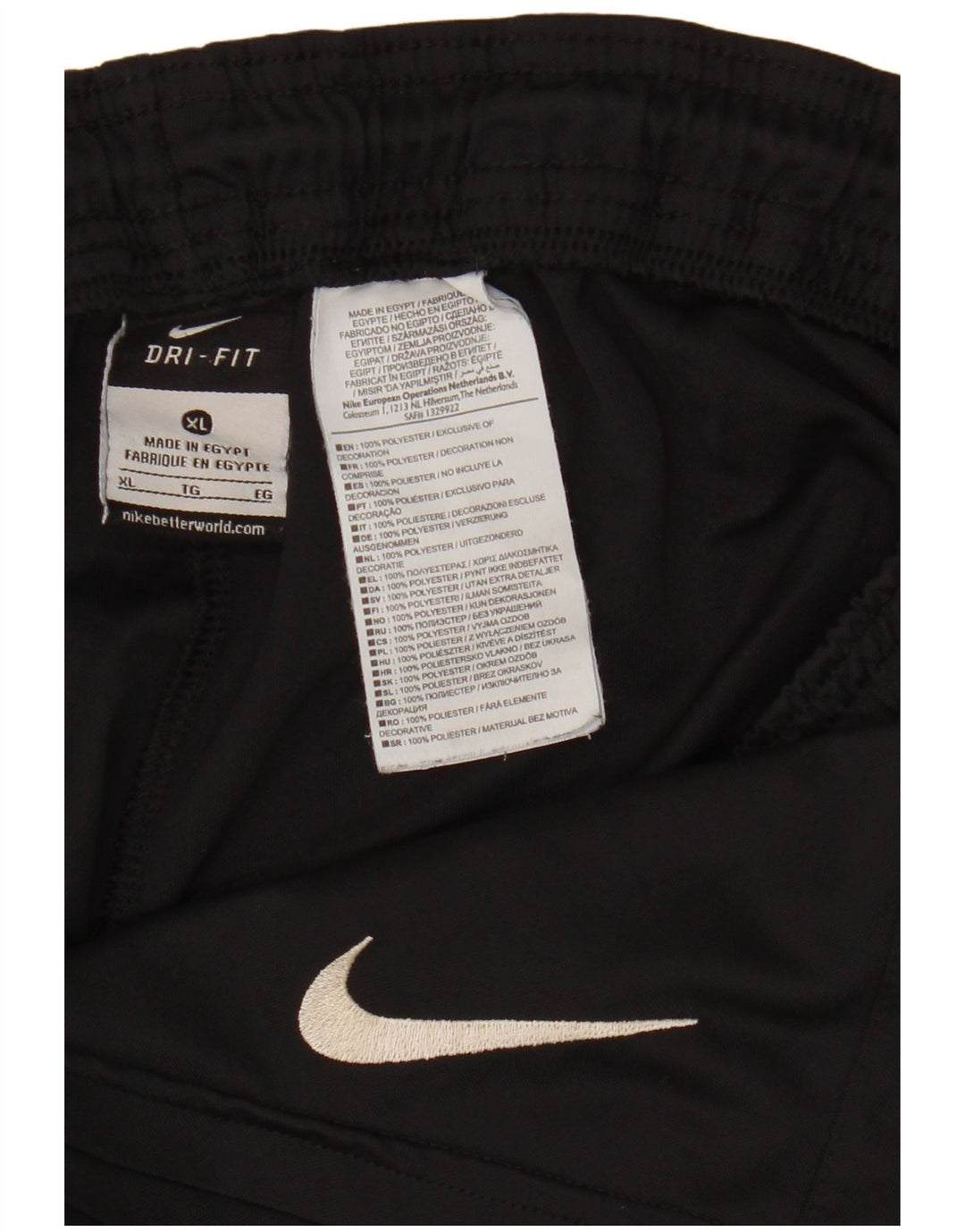 Pantaloncini sportivi Nike Dri Fit da uomo XL in poliestere nero