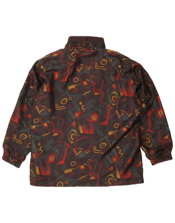 Giubbotto bomber da donna con motivo astratto Lavon UK 16 grande nylon nero