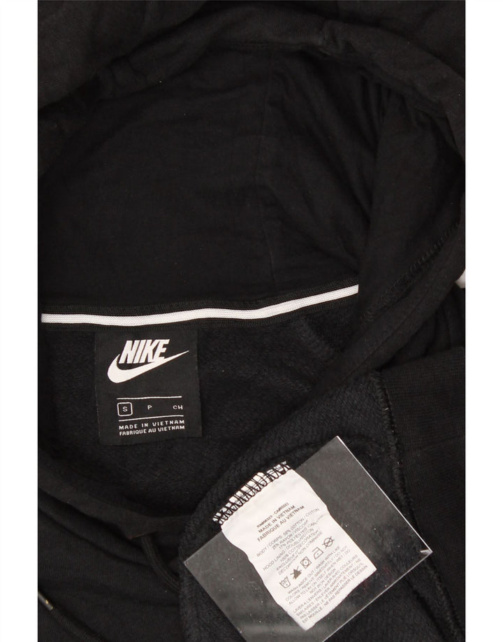 NIKE Mens Graphic Hoodie Jumper Small Black Cotton Vintage Nike and Second-Hand Nike from Messina Hembry 