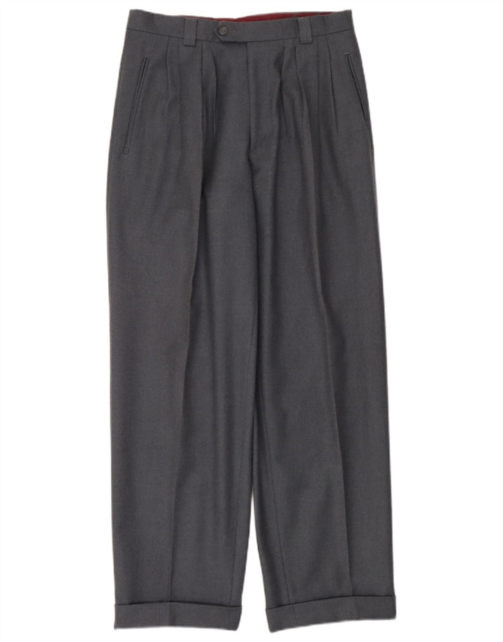Pantaloni da abito da uomo con pegging Comero IT 46 Small W30 L30 Grigio