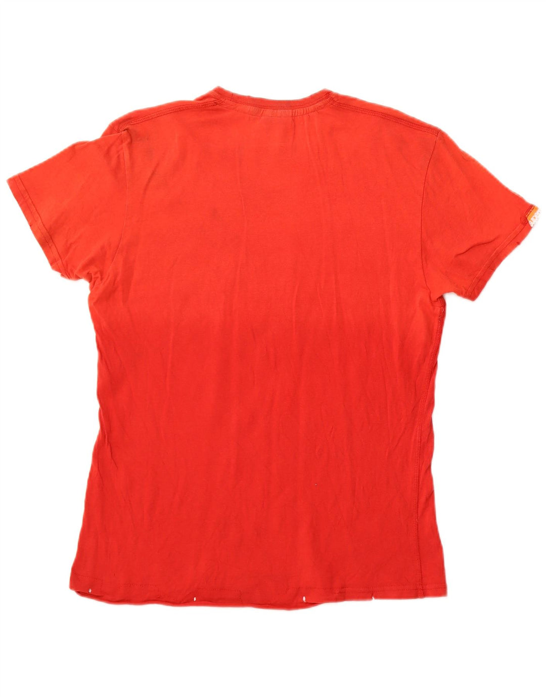 T-shirt grafica da donna SUPERDRY Top UK 12 cotone rosso medio