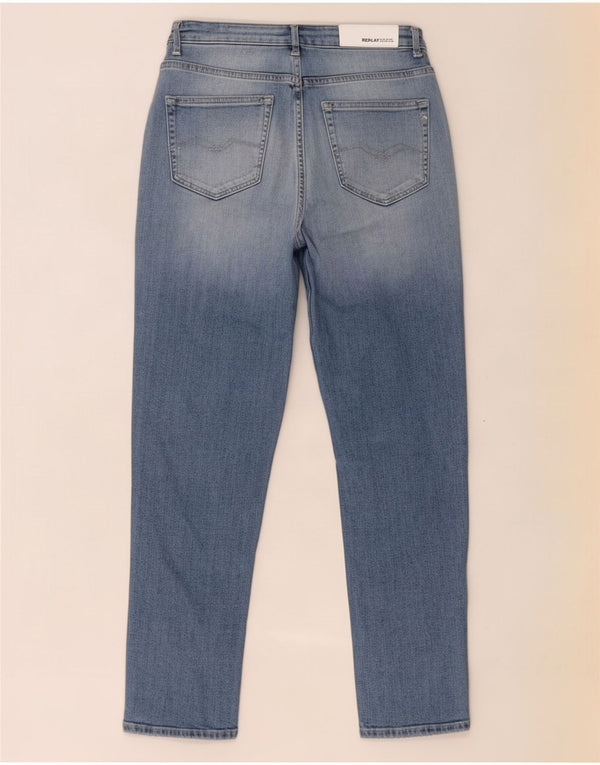 Jeans Replay Mom affusolati per ragazze 13-14 anni W25 L26 cotone blu
