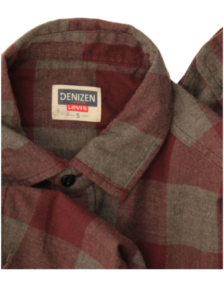 Levi's Camicia da uomo in flanella Denizen a quadretti grigi piccoli