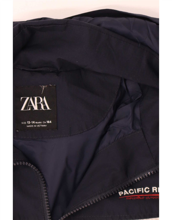 Giubbotto bomber con cappuccio Zara per ragazzi 13-14 anni multicolore Colourblock