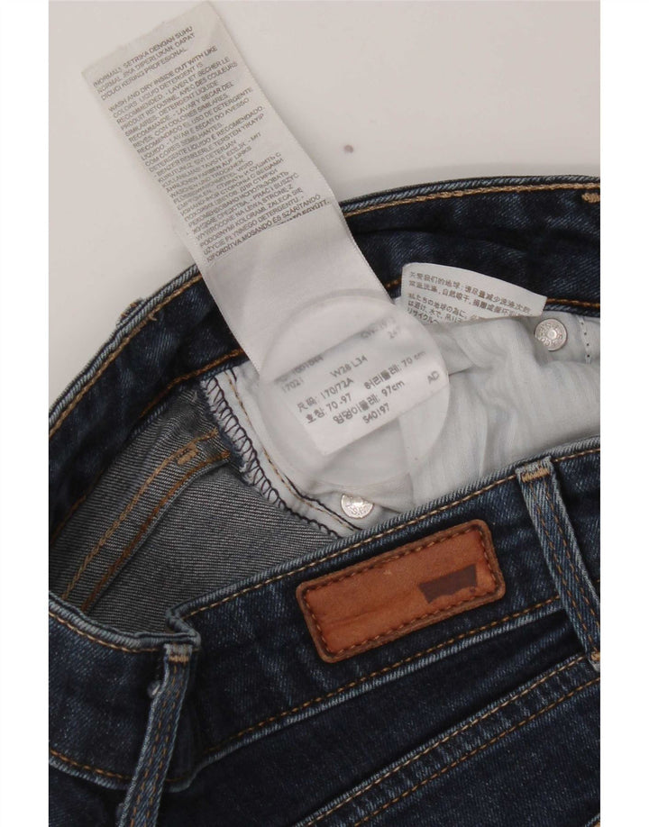 Pantaloncini di jeans Bold Curve da donna Levi's W28 cotone blu navy medio
