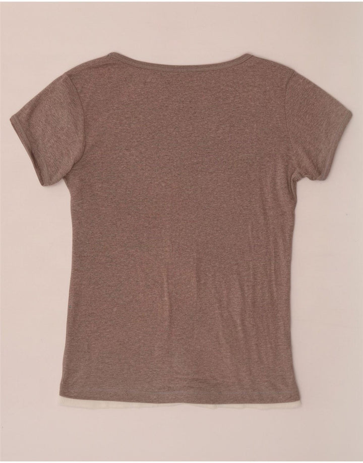 T-shirt da donna Champion Top UK 14 Large Grigio Colourblock