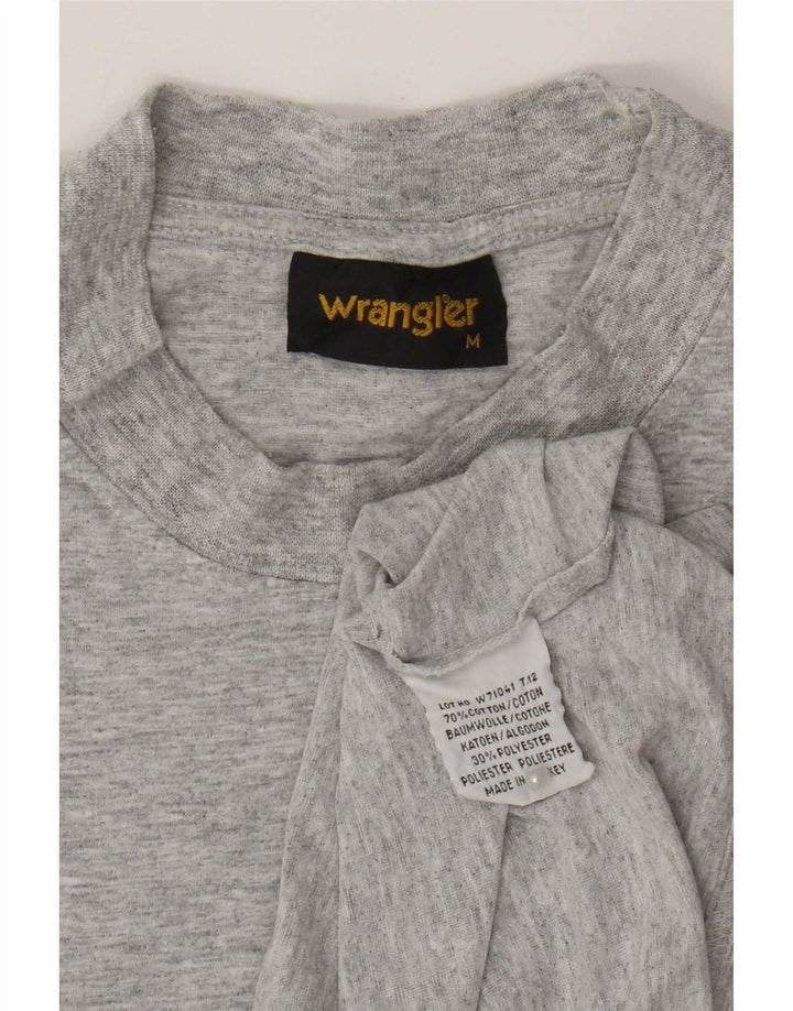 T-shirt da uomo Wrangler Top in cotone chiazzato grigio medio