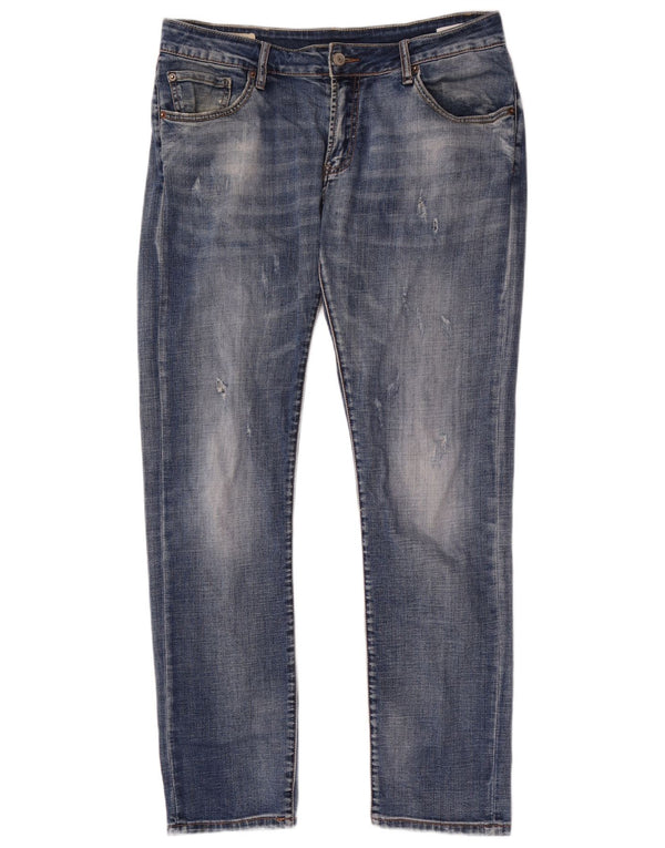 Jeans Levi's Uomo 511 Slim Distressed W32 L32 Cotone Blu