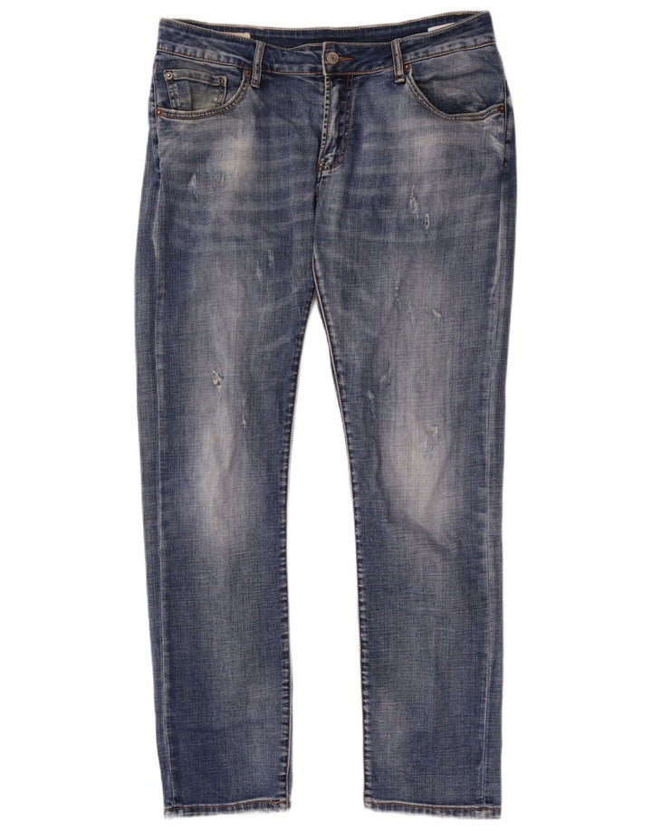 Jeans Levi's Uomo 511 Slim Distressed W32 L32 Cotone Blu