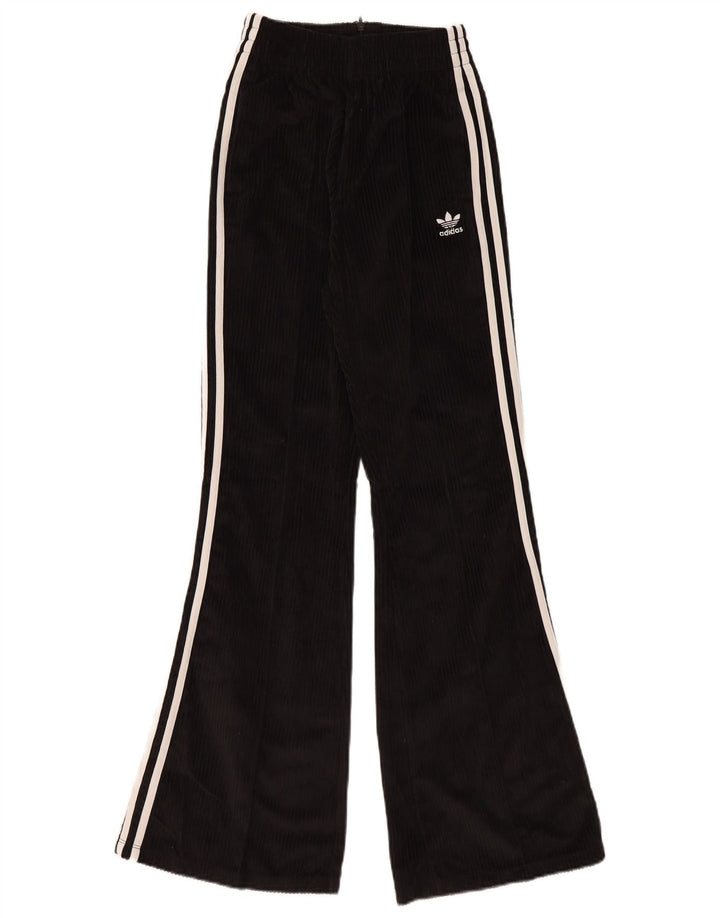 Pantaloni della tuta da donna Adidas UK 6 XS poliestere nero