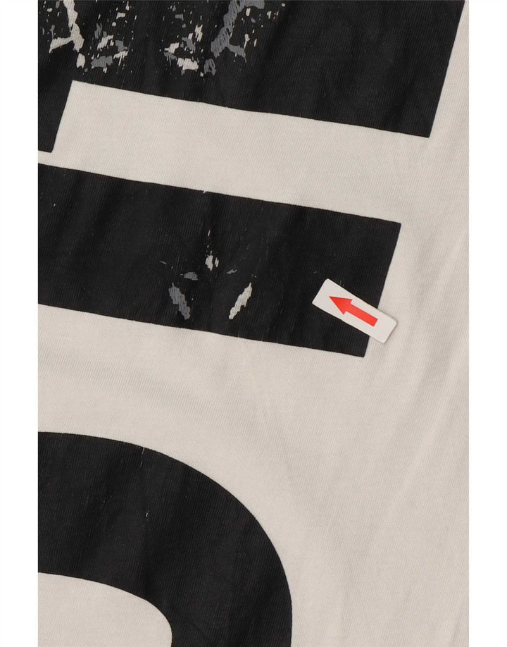 Canotta grafica Nike da uomo XL in cotone bianco