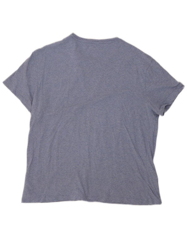 T-shirt da uomo Polo Ralph Lauren Top in cotone blu medio