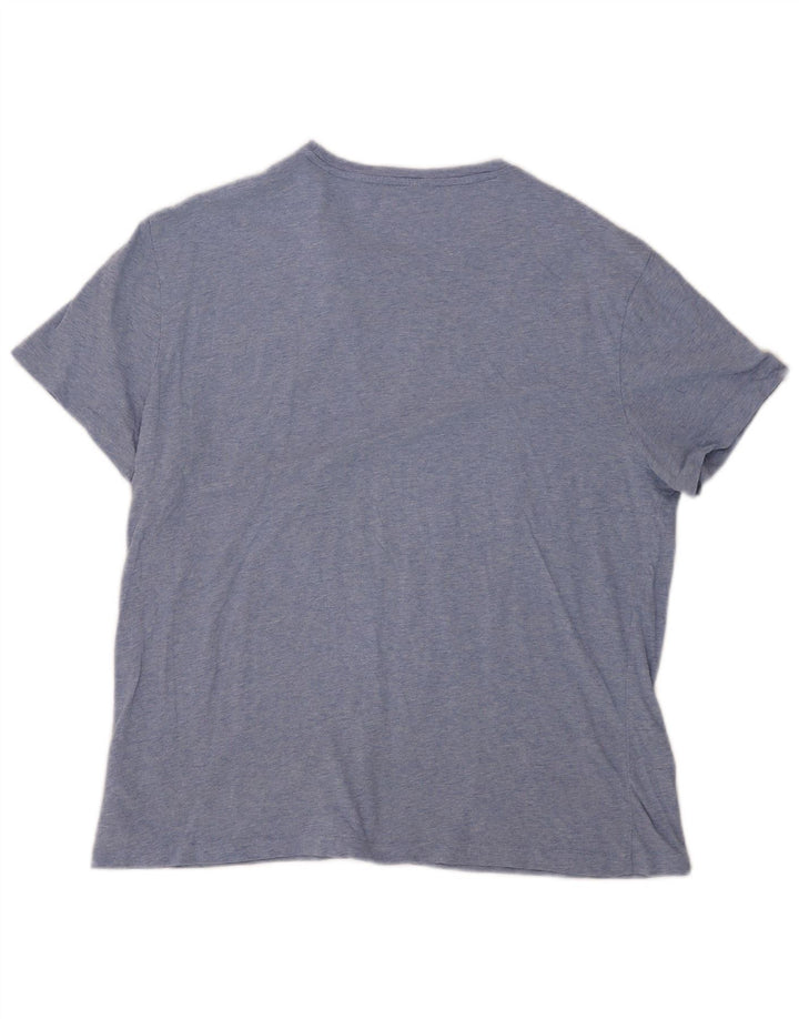 T-shirt da uomo Polo Ralph Lauren Top in cotone blu medio