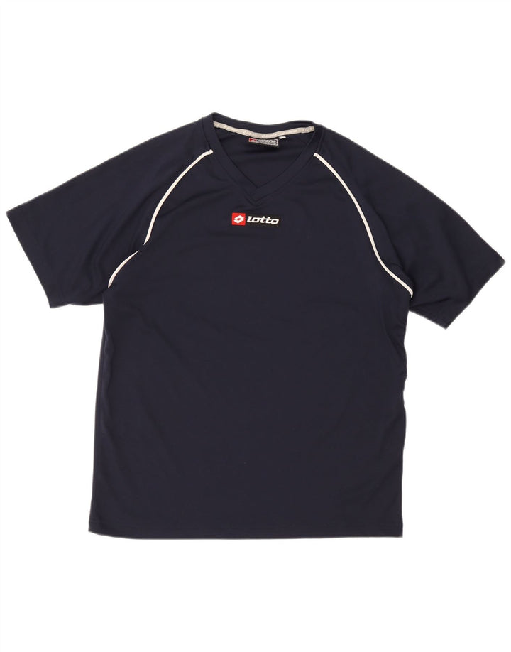 LOTTO Mens T-Shirt Top Medium Navy Blue