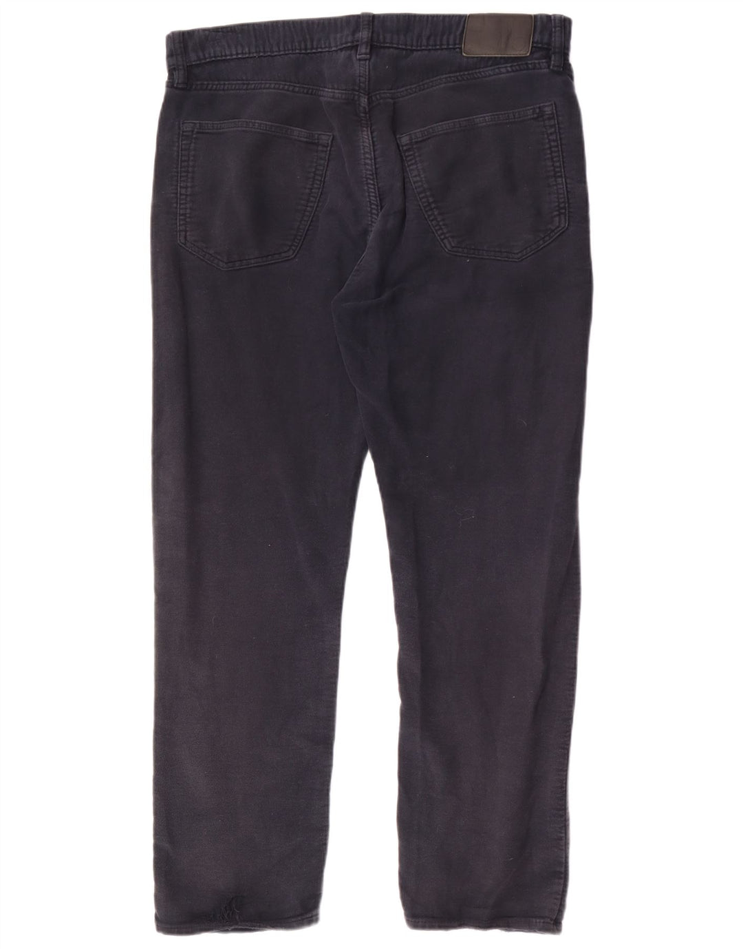 Pantaloni casual regolari da uomo Marks & Spencer W36 L29 cotone blu navy