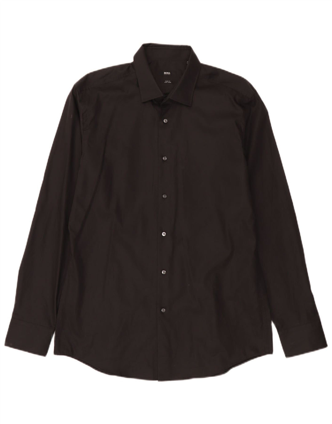 Camicia slim fit da uomo Hugo Boss taglia 41 16 1/2 grande nera