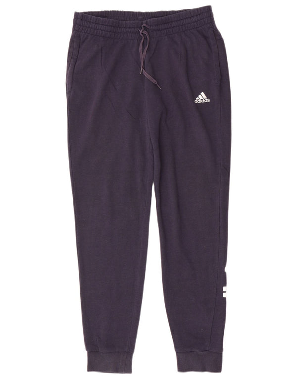 Pantaloni da tuta con grafica Adidas da donna Joggers UK 12/14 Medio Blu navy