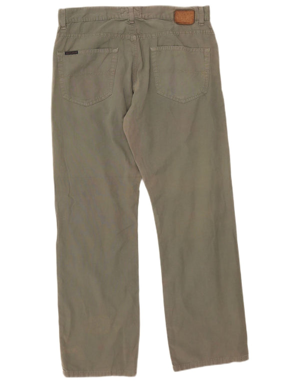 Pantaloni casual dritti da uomo Gant W34 L30 cotone verde
