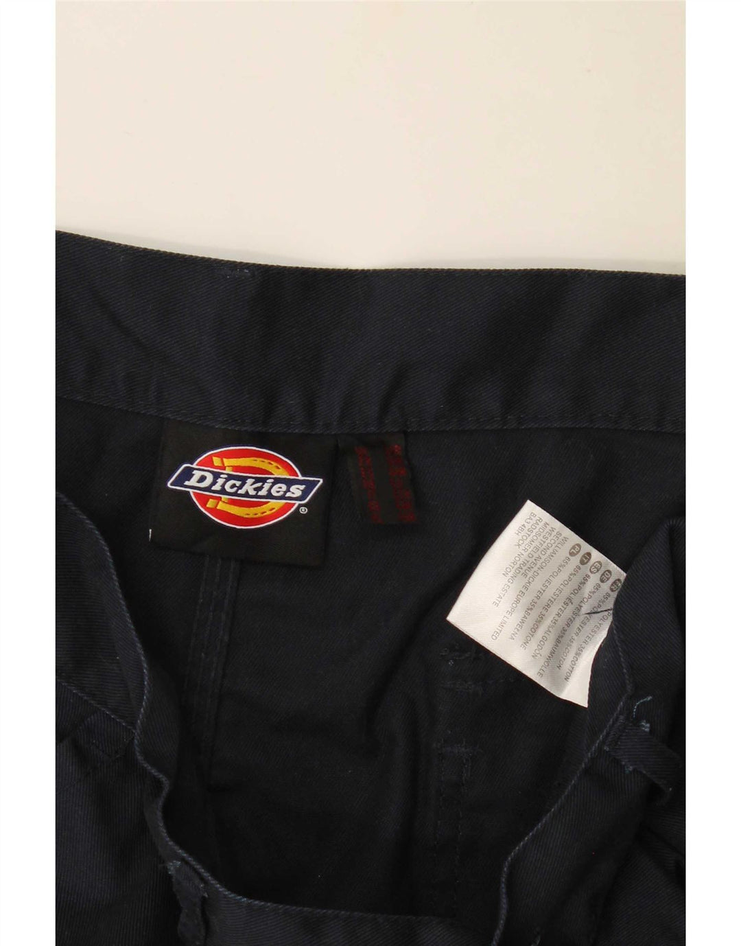 Pantaloni cargo dritti da uomo Dickies W34 L26 poliestere blu navy