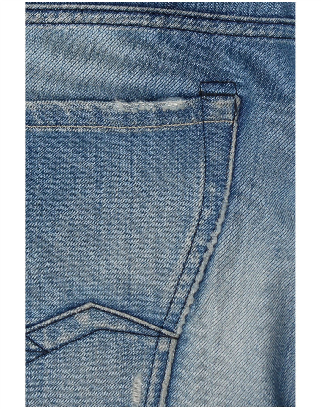 Replay Pantaloncini di jeans Waitom da uomo W33 di grandi dimensioni in cotone blu