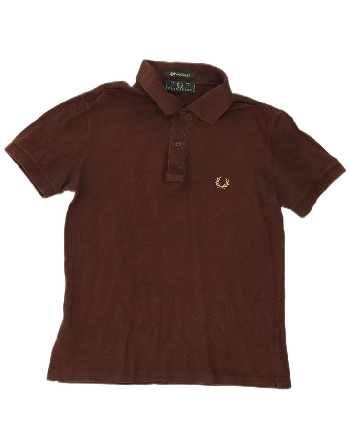 Polo da uomo Fred Perry piccola in cotone marrone