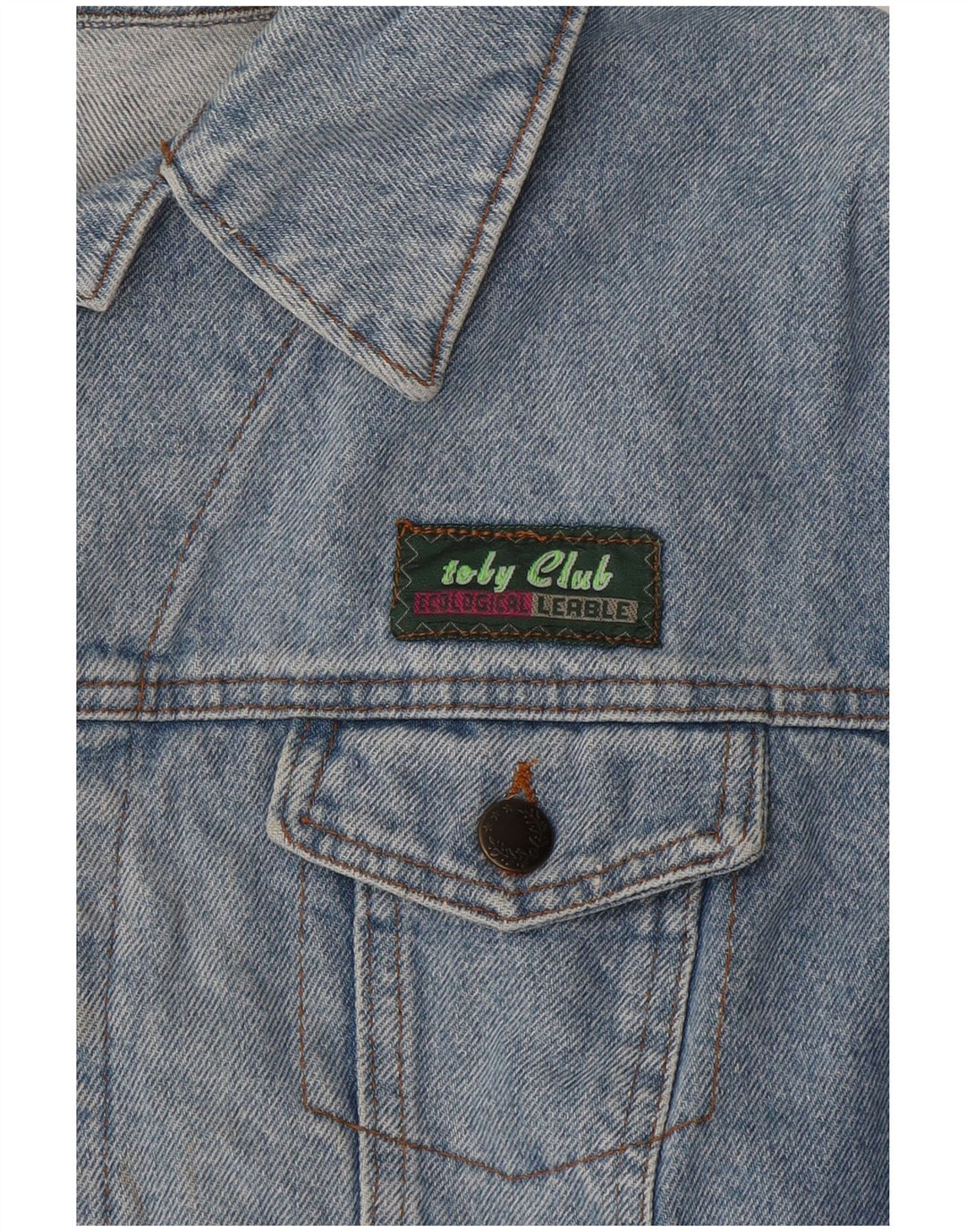 Giacca di jeans grafica vintage da ragazzo 11-12 anni blu