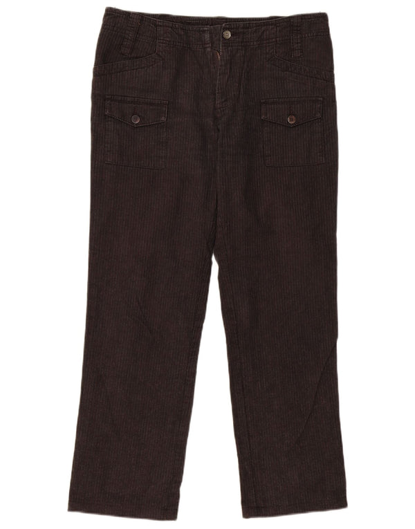 Pantaloni cargo dritti da donna ELLESSE IT 44 Medium W32 L28 Gessato grigio