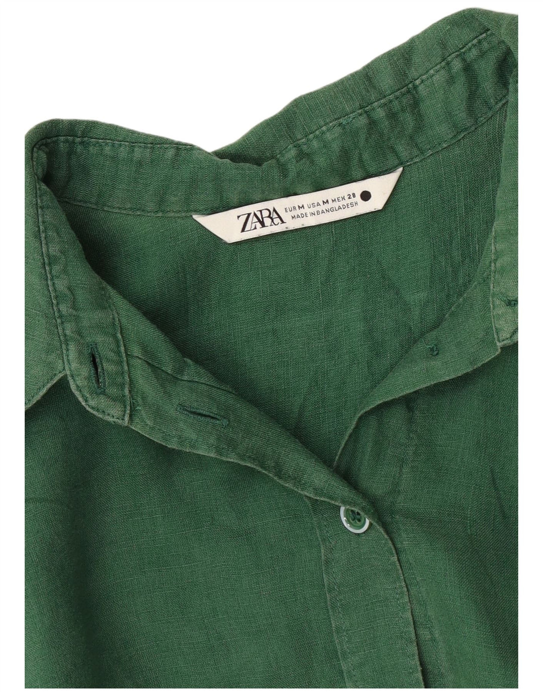 Camicia oversize da donna Zara UK 14 verde medio