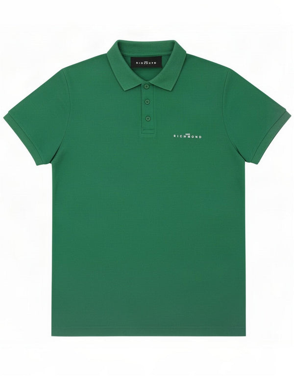 Richmond Mens Polo Shirt XL Green Cotton
