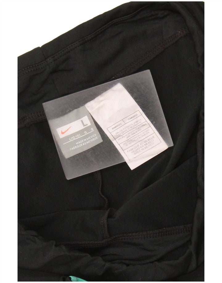 Pantaloni da tuta Capri da donna NIKE US 12/14 Large Black Colourblock