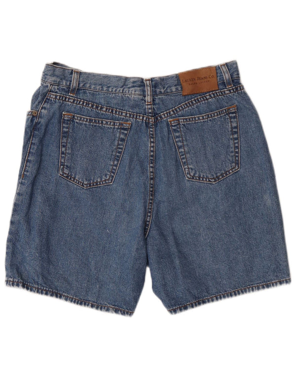 Pantaloncini di jeans Petite da donna Ralph Lauren US 12 Large W30 Cotone blu