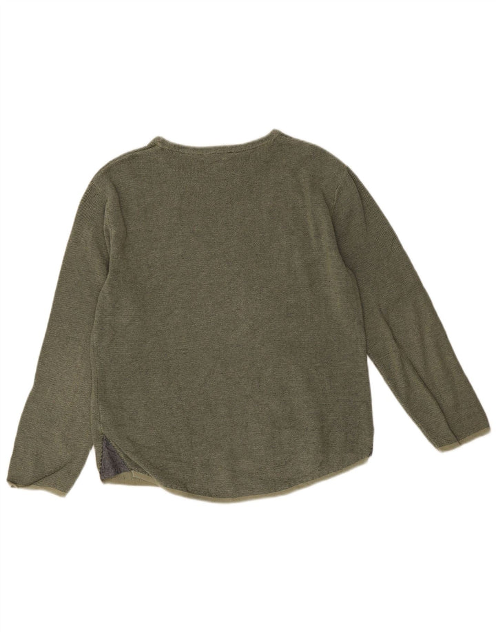 Top grafico Zara da bambino a maniche lunghe 11-12 anni in cotone kaki