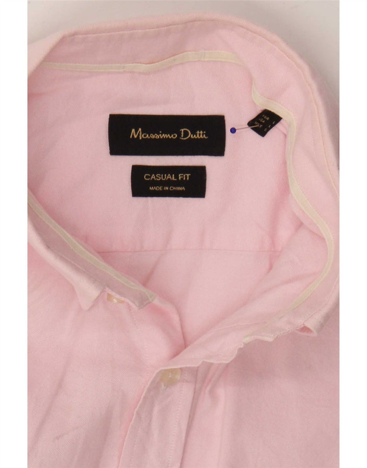 Camicia casual da uomo Massimo Dutti grande rosa