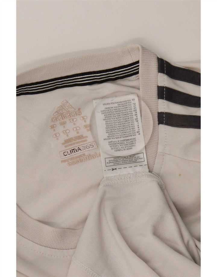 T-shirt Adidas Clima 365 da uomo piccola in cotone bianco