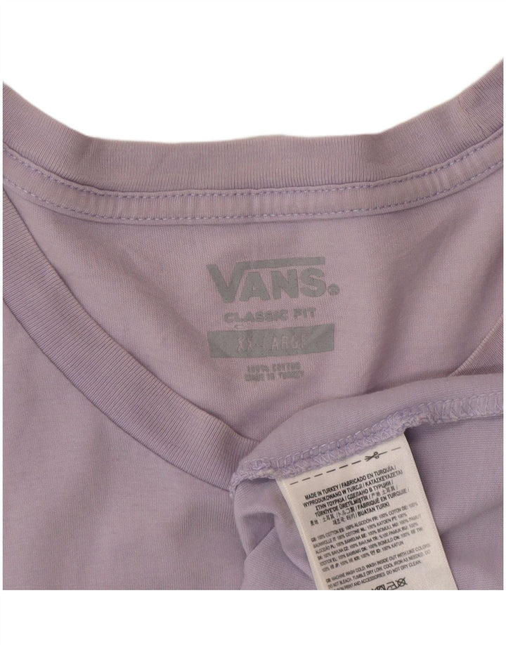 Maglietta da uomo Vans Classic Fit 2XL in cotone viola