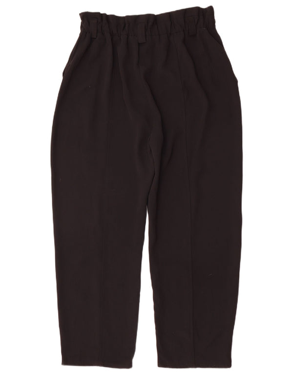 Pantaloni casual affusolati a vita alta da donna Zara EU 38 piccoli W28 L25 neri