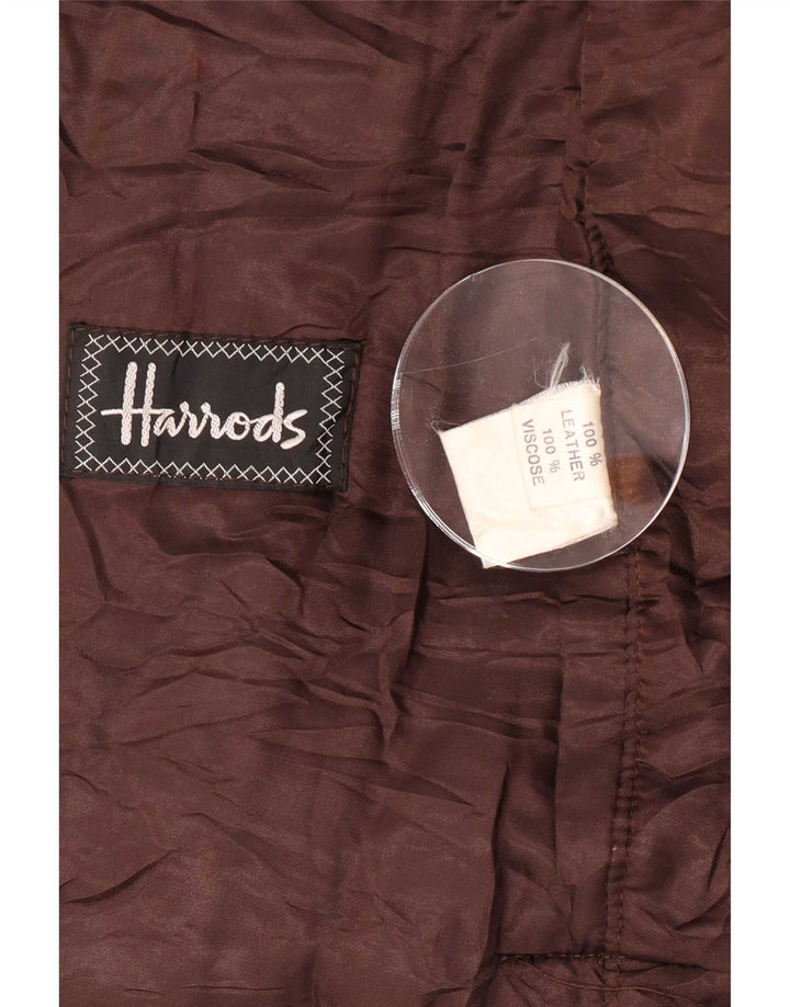 Cappotto in pelle da donna Harrods EU 40 Marrone medio