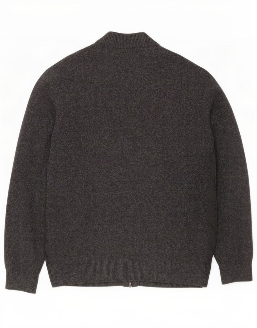 Maglione cardigan da uomo Barbour in lana grigia grande