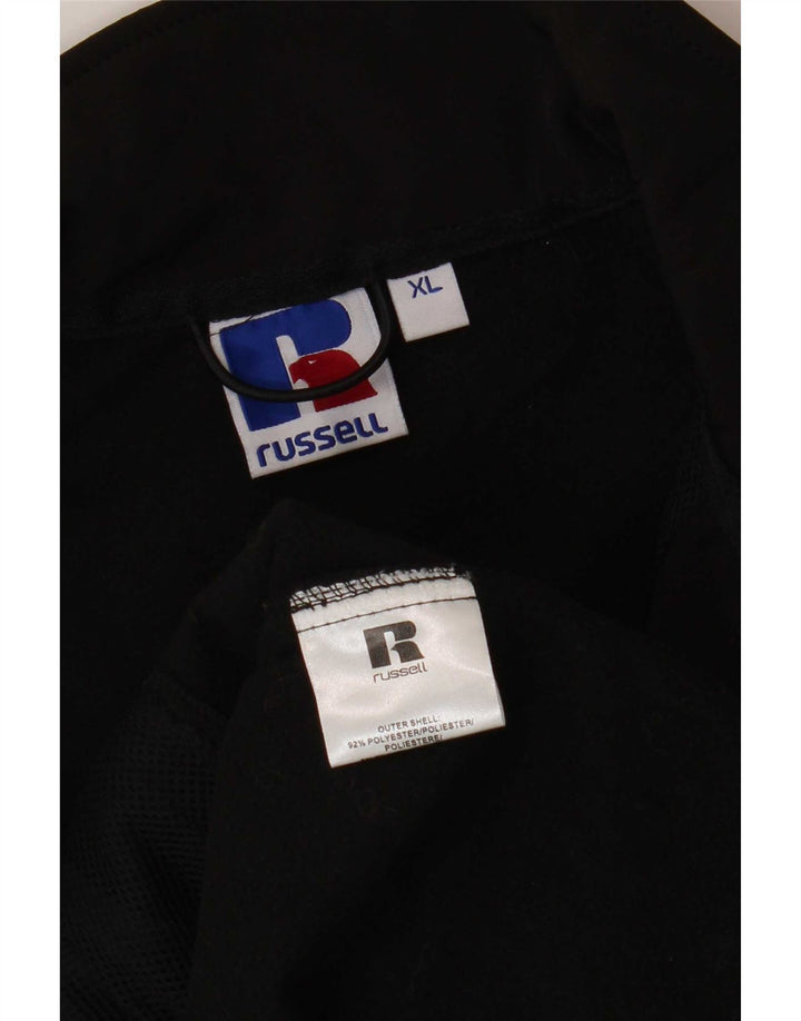 Gilet da uomo con grafica grafica Russell Athletic UK 42 XL poliestere nero