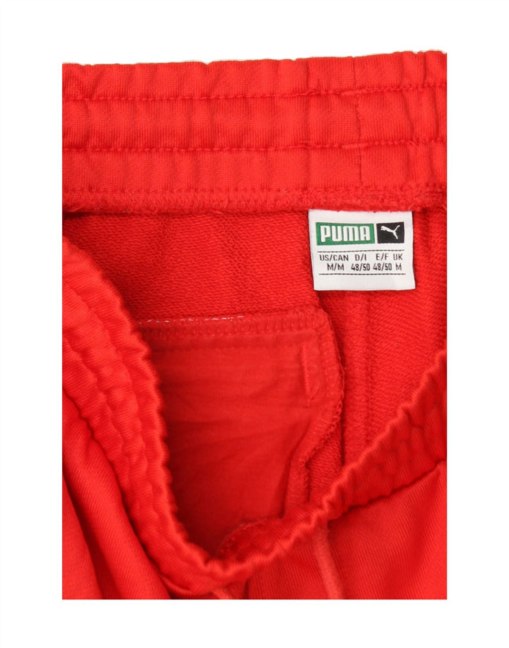PUMA Mens Tracksuit Trousers Joggers Medium  Red Colourblock Polyester Vintage Puma and Second-Hand Puma from Messina Hembry 