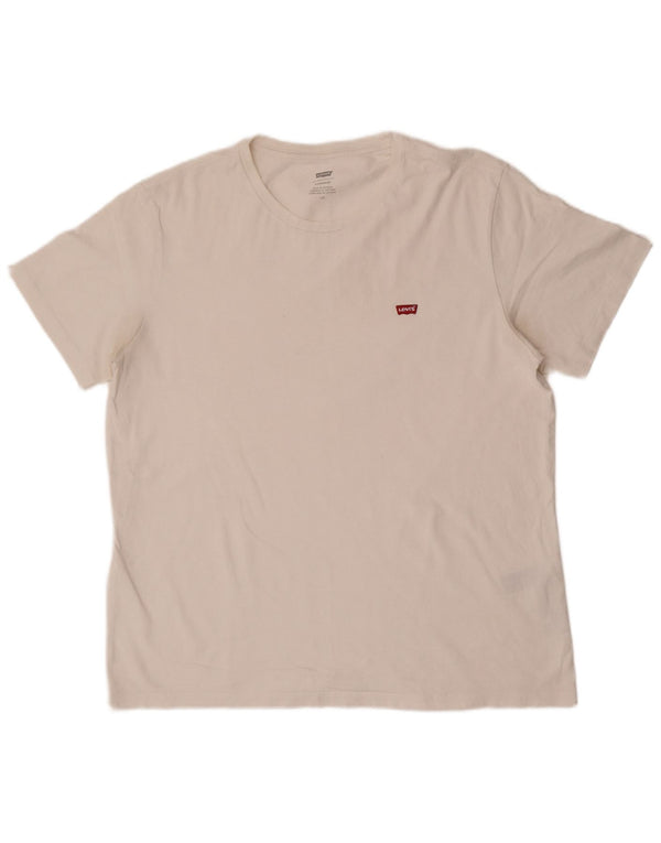 T-shirt standard da uomo Levi's Top grande in cotone bianco