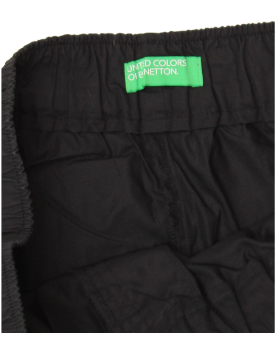 Pantaloni casual dritti da donna Benetton W34 L26 neri
