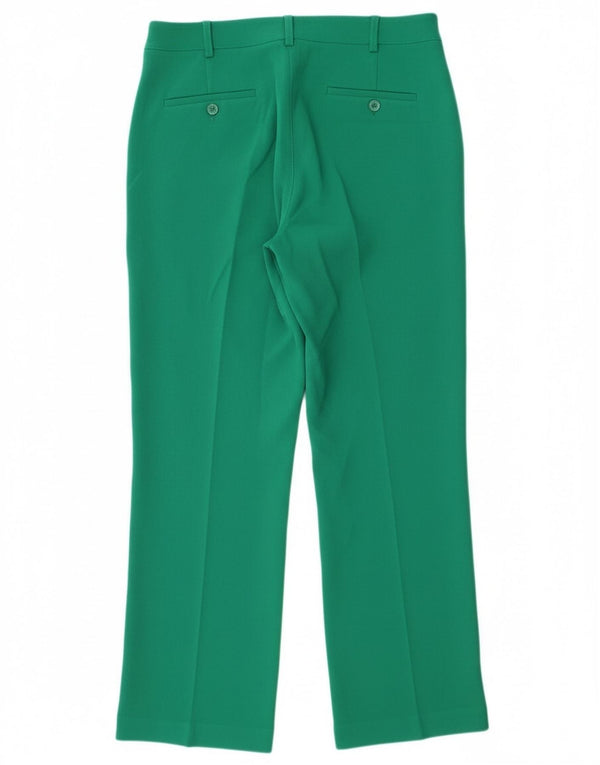 Pantaloni chino dritti da donna Benetton UK 12 Medium W32 L28 Verde