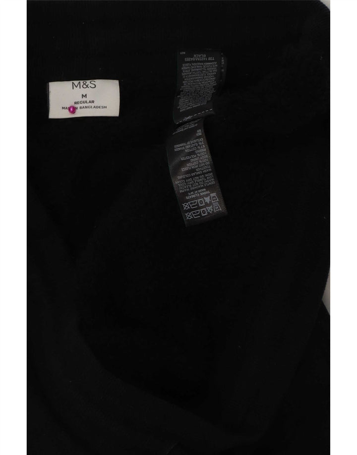 Pantaloni da tuta regolari da uomo Marks & Spencer, colore nero medio