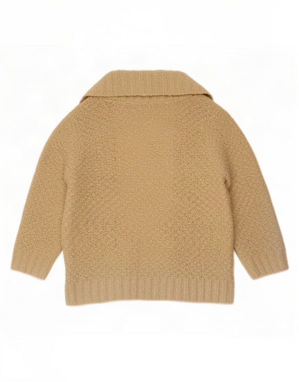 Maglione cardigan aperto con maniche a 3/4 da donna Marks & Spencer UK 14 Beige medio