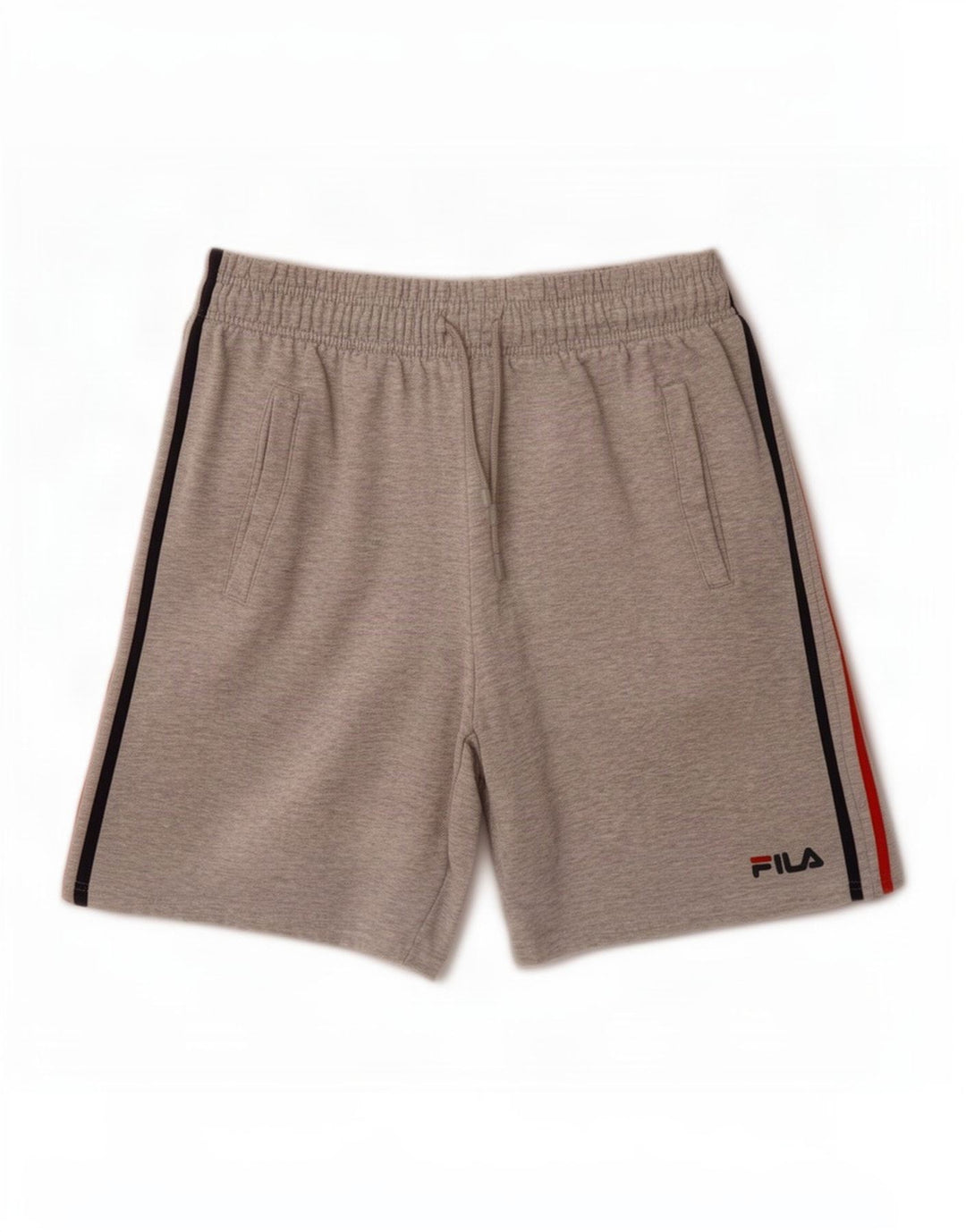 Pantaloncini sportivi da uomo Fila in cotone screziato grigio medio