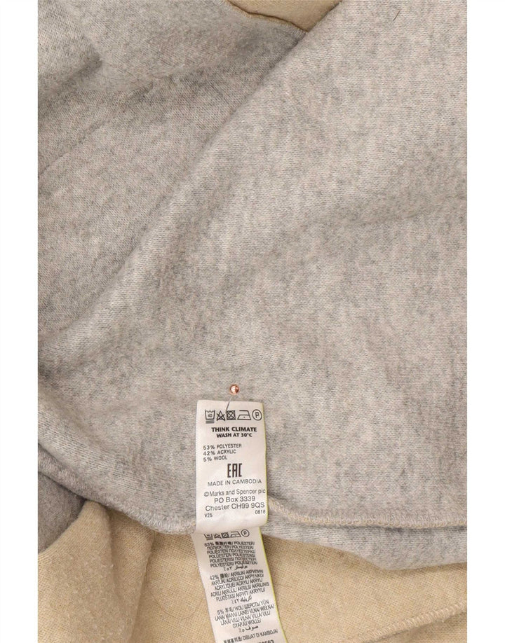 Cappotto aperto da donna Marks & Spencer UK 14 Poliestere grigio medio