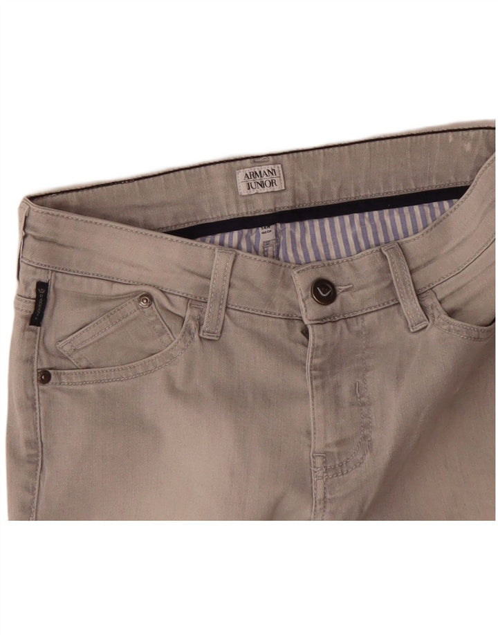 ARMANI JUNIOR Boys Slim Jeans 13-14 Years W28 L33 Grey Cotton