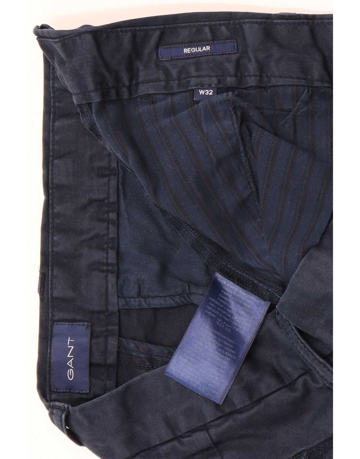 Pantaloncini chino regolari da uomo Gant W32 cotone blu navy medio